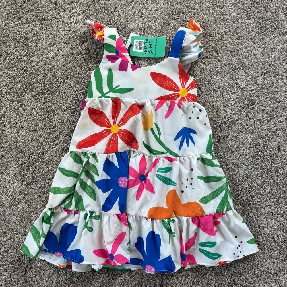 NWT Girls Pepita and Me Floral Dress